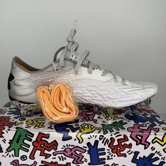 Under Armour Clone Magnetico Pro 2.0 FG White 3025640-100 Soccer‎ Mens Size 8 - Picture 2 of 11